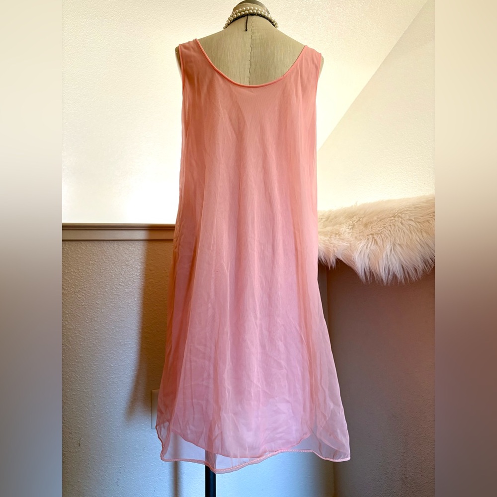 EUC M Pink Lace Vintage Nightgown Set RARE HTF - Picture 10 of 13